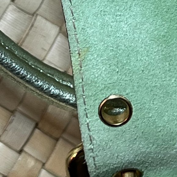 Coach Straw Bag with Leather and Suede Trim - Picture 11 of 11